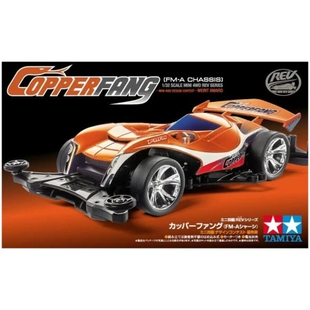 Tamiya 18715 Mini 4wd Copperfang (FM-A Chassis) Kit Montaggio 1/32