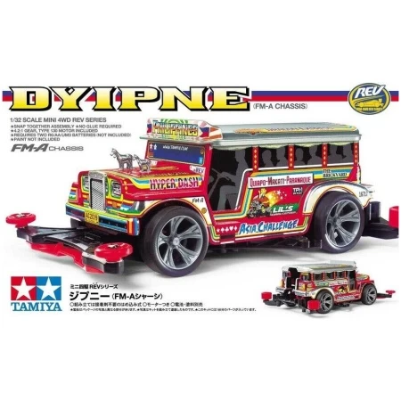Tamiya 18717 Mini 4wd Dyipne (FM-A Chassis) Kit Montaggio 1/32