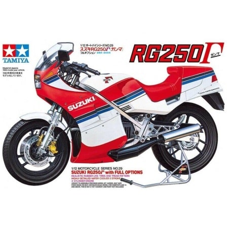 Tamiya 14029 Suzuki RG250T Kit Montaggio 1/12