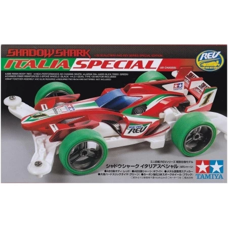 Tamiya 95224 Mini 4wd Shadow Shark Italia Special (AR Chassis) Kit Montaggio 1/32