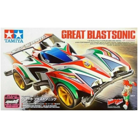 Tamiya 19446 Mini 4wd Great Blastsonic (AR Chassis) Kit Montaggio 1/32