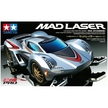 Tamiya 18648 Mini 4wd Mad Laser (MA Chassis) Kit Montaggio 1/32