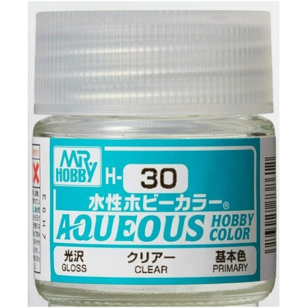 Mr. Hobby Aqueous H30 Clear Gloss (10ml) Water Based Acrylic Paint