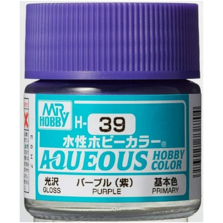 Mr. Hobby Aqueous H39 Purple Gloss (10ml) Water Based Acrylic Paint