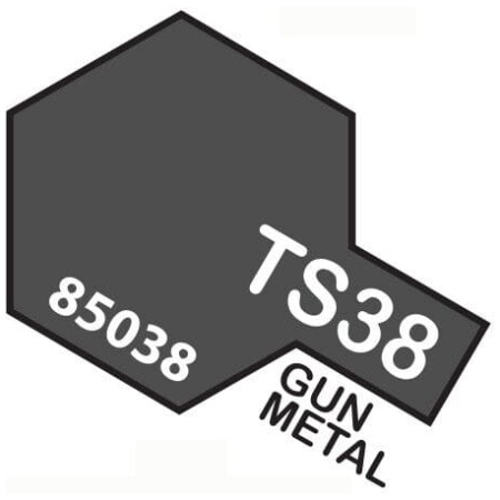 Tamiya TS38 Gun Metal Bomboletta Spray Per Plastica 100ml