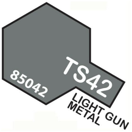 Tamiya TS42 Light Gun Metal Bomboletta Spray Per Plastica 100ml