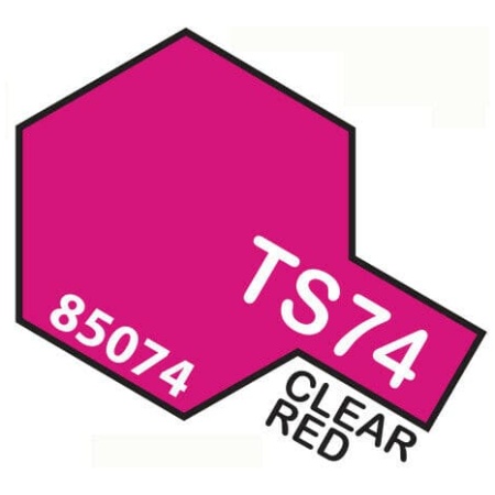 Tamiya TS74 Clear Red Bomboletta Spray Per Plastica 100ml