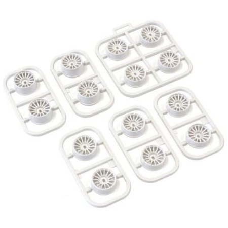Kyosho MDH100WB Mini Z Multi Offset Wheel Set (White/AWD/14pcs)