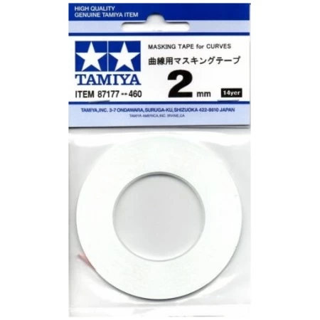 Tamiya 87177 Masking Tape For Curves 2mm Nastro Mascheratura Per Curve