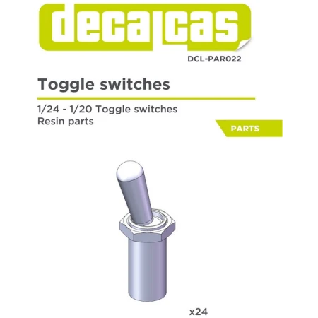 Decalcas DCL-PAR022 1/24 - 1/20 Toggle Switches Resin Parts