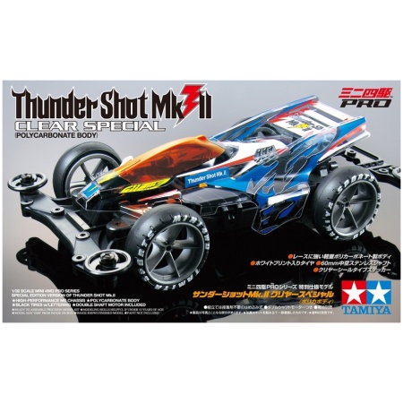 Tamiya 95463 Mini 4wd Thunder Shot Mk II Clear Body Special (MS Chassis) Kit Montaggio 1/32