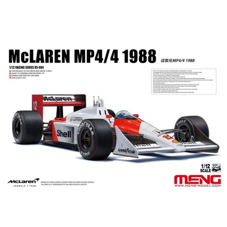 Meng RS-004 McLaren MP4/4 1988 Kit Montaggio 1/12