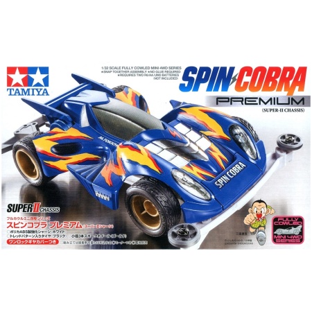 Tamiya 19450 Mini 4wd Spin Cobra Premium (Super II Chassis) Kit Montaggio 1/32