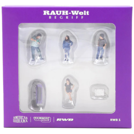 American Diorama X Tarmac Works 1/64 Figures Set RWB 1 Die Cast 1/64