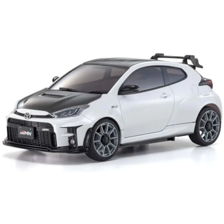 Kyosho MZP470PW Autoscale Mini Z Toyota GRMN Yaris Circuit Package White Pearl For AWD (MA020)