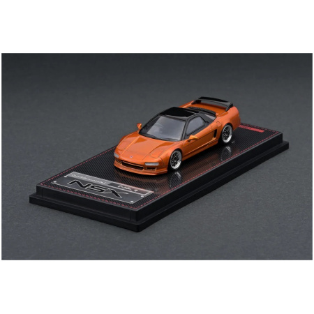 Ignition Model Honda NSX (NA1) Orange Metallic Die Cast 1/64