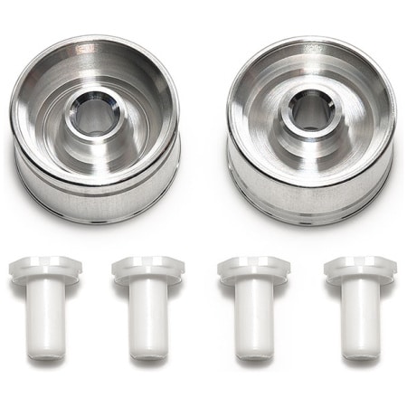 Tamiya 95680 Mini 4wd HG Aluminum Wheels For Small Dia. Narrow Tires (24mm) (Reversible, 2pcs)