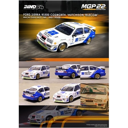 Inno64 Ford Sierra RS500 Cosworth #7 "Hutchison Telecom" Die Cast 1/64