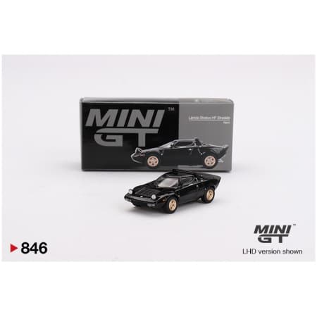 Mini GT MGT00846LHD Lancia Stratos HF Stradale Nero Die Cast 1/64